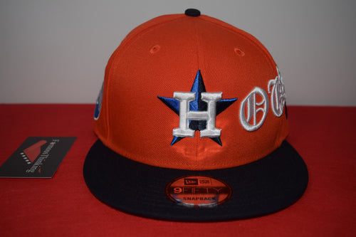 Bun B X New Era Houston Astros Trill OG Orange Snapback 9Fifty