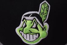 Load image into Gallery viewer, MLB New Era Cleveland Indians Lime Green Wahoo Snapback 9Fifty
