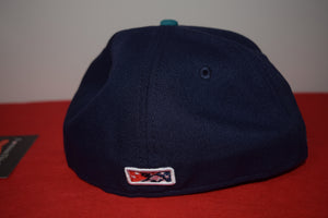 MILB New Era Kinston Indians Teal Fitted 59Fifty