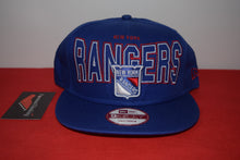 Load image into Gallery viewer, NHL New Era New York Rangers Script Logo Snapback 9Fifty