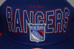 NHL New Era New York Rangers Script Logo Snapback 9Fifty