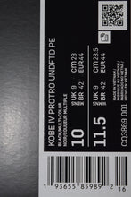 Load image into Gallery viewer, Nike X Undefeated Kobe 4 Protro Black Mamba