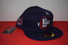 Load image into Gallery viewer, MLB New Era Cleveland Indians Crossover Wahoo Fitted 59Fifty