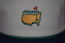 Load image into Gallery viewer, Masters Logo Beige Navy Visor Rope Snapback Hat By American Needle