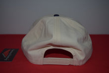 Load image into Gallery viewer, Masters Logo Beige Navy Visor Rope Snapback Hat By American Needle