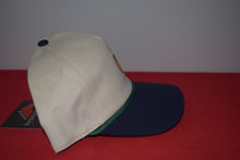 Load image into Gallery viewer, Masters Logo Beige Navy Visor Rope Snapback Hat By American Needle