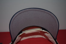 Load image into Gallery viewer, Masters Logo Beige Navy Visor Rope Snapback Hat By American Needle