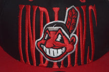 Load image into Gallery viewer, MLB New Era Cleveland Indians Chief Wahoo Script Snapback 9Fifty
