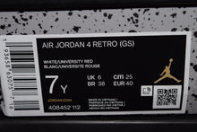 Load image into Gallery viewer, Air Jordan 4 Metallic Red GS