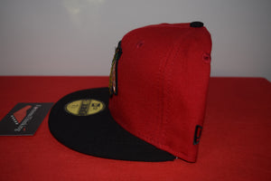 NHL New Era Chicago Blackhawks Red Black Fitted 59Fifty