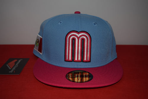 New Era Mexico WBC Blue Pink Fitted 59Fifty
