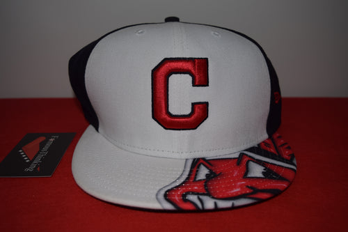 MLB New Era Cleveland Indians Big Face Chief Wahoo Fitted 59Fifty