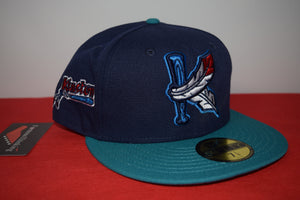 MILB New Era Kinston Indians Teal Fitted 59Fifty