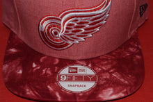 Load image into Gallery viewer, NHL New Era Detroit Red Wings Red Dye Design Lid Snapback 9Fifty