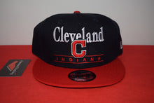 Load image into Gallery viewer, MLB New Era Cleveland Indians Script Snapback 9Fifty
