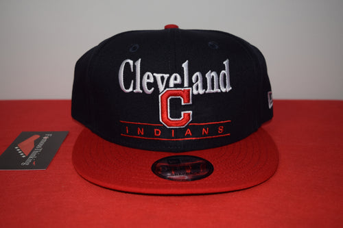 MLB New Era Cleveland Indians Script Snapback 9Fifty