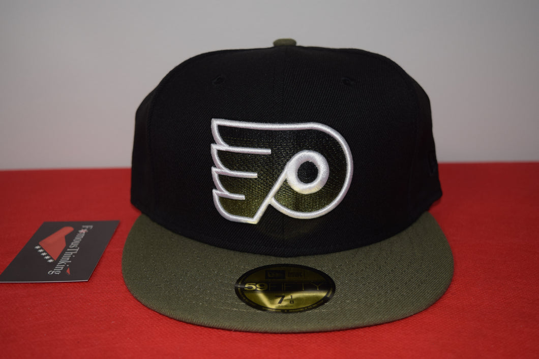 NHL New Era Philadelphia Flyers Army Green Fitted 59Fifty