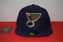 Load image into Gallery viewer, NHL New Era St. Louis Blues Navy Fitted 59Fifty