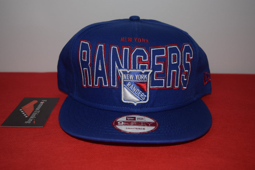 NHL New Era New York Rangers Script Logo Snapback 9Fifty