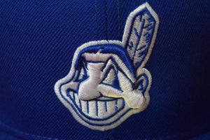 MLB New Era Cleveland Indians Chief Wahoo Blue Fitted 59Fifty