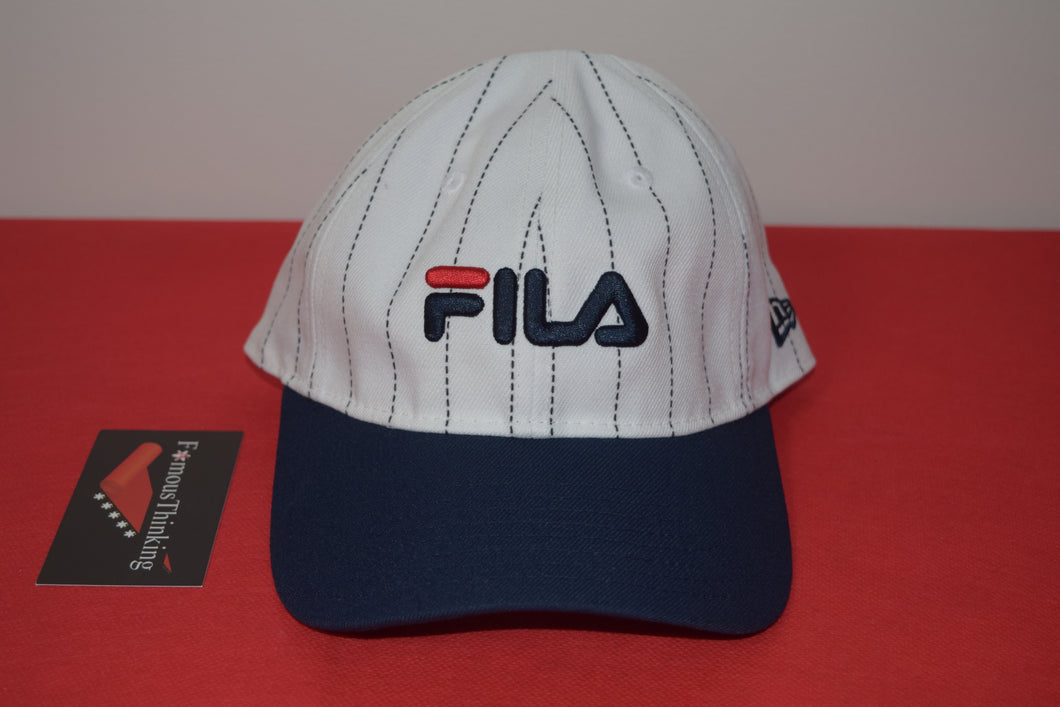 Fila X New Era White Pinstripe Strapback 9Twenty