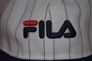 Fila X New Era White Pinstripe Strapback 9Twenty