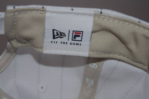 Fila X New Era White Pinstripe Strapback 9Twenty