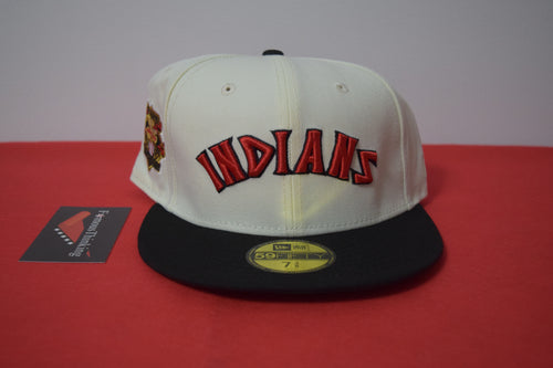 MLB New Era Cleveland Indians Script Fitted 59Fifty