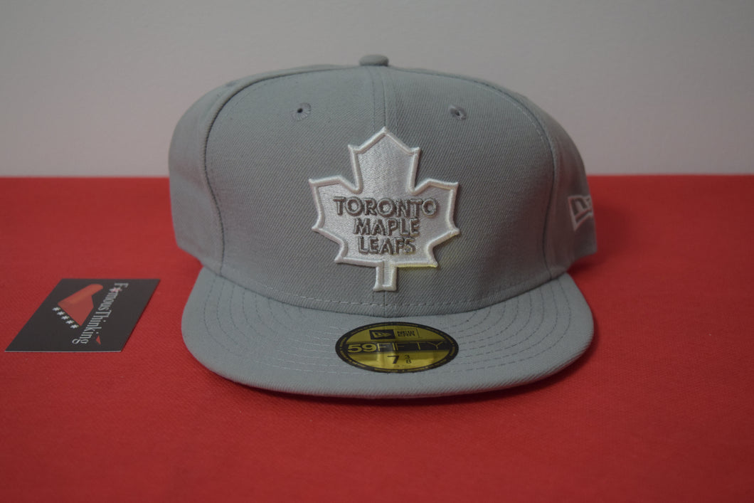 NHL New Era Toronto Maple Leafs White Grey Fitted 59Fifty