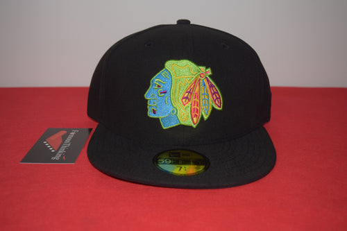 NHL New Era Chicago Blackhawks Neon Lights Fitted 59Fifty