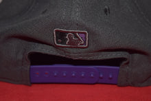 Load image into Gallery viewer, MLB New Era Cleveland Indians Chief Wahoo Purple Charcoal Snapback 9Fifty