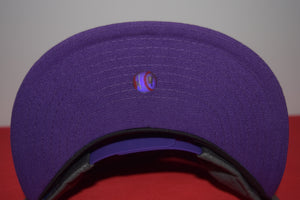 MLB New Era Cleveland Indians Chief Wahoo Purple Charcoal Snapback 9Fifty