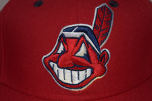 Load image into Gallery viewer, MLB New Era Cleveland Indians Chief Wahoo Red Feather Fitted 59Fifty