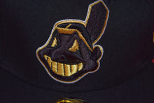 Load image into Gallery viewer, MLB New Era Cleveland Indians Chief Wahoo Golden Wahoo Multi UV Feather Fitted 59Fifty