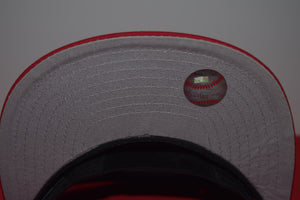 MLB New Era Cleveland Indians Chief Wahoo Script Snapback 9Fifty