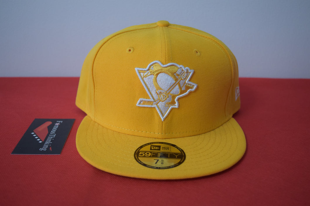 NHL New Era Pittsburgh Penguins Yellow Fitted 59Fifty