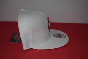 MLB New Era Cleveland Indians Chief Wahoo White Snapback 9Fifty