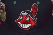 Load image into Gallery viewer, MLB New Era Cleveland Indians Chief Wahoo 1954 All Star Game Pink Outline Fitted 59Fifty