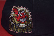 Load image into Gallery viewer, MLB New Era Cleveland Indians Chief Wahoo 1954 All Star Game Pink Outline Fitted 59Fifty