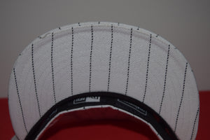 The Hundreds X New Era White Pinstriped Adam Bomb Fitted 59Fifty