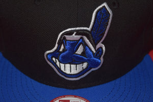 MLB New Era Cleveland Indians Blue Smurf Chief Wahoo Snapback 9Fifty