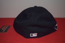 Load image into Gallery viewer, MLB New Era Cleveland Indians Chief Wahoo Navy Feather Fitted 59Fifty