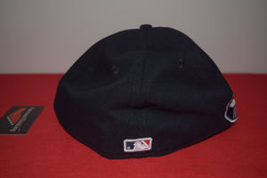 MLB New Era Cleveland Indians Chief Wahoo Navy Feather Fitted 59Fifty