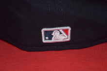 Load image into Gallery viewer, MLB New Era Cleveland Indians Chief Wahoo Navy Feather Fitted 59Fifty