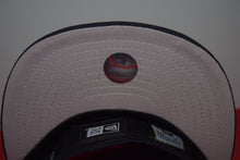 Load image into Gallery viewer, MLB New Era Cleveland Indians Chief Wahoo Navy Feather Fitted 59Fifty