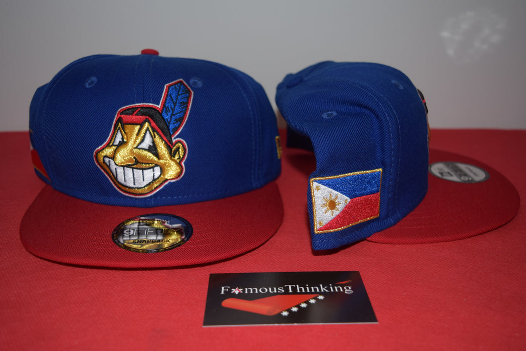 MLB New Era Cleveland Indians Chief Wahoo Philippines Heritage Snapback 9Fifty