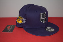 Load image into Gallery viewer, NBA NHL New Era Los Angeles Kings Los Angeles Lakers Combo Snapback 9Fifty