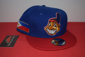 MLB New Era Cleveland Indians Chief Wahoo Philippines Heritage Snapback 9Fifty