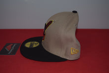 Load image into Gallery viewer, MLB New Era Cleveland Indians Chief Wahoo Black Visor Beige 1981 All Star Fitted 59Fifty