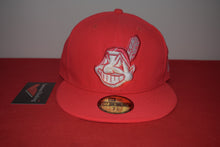 Load image into Gallery viewer, MLB New Era Cleveland Indians Chief Wahoo Salmon Fitted 59Fifty